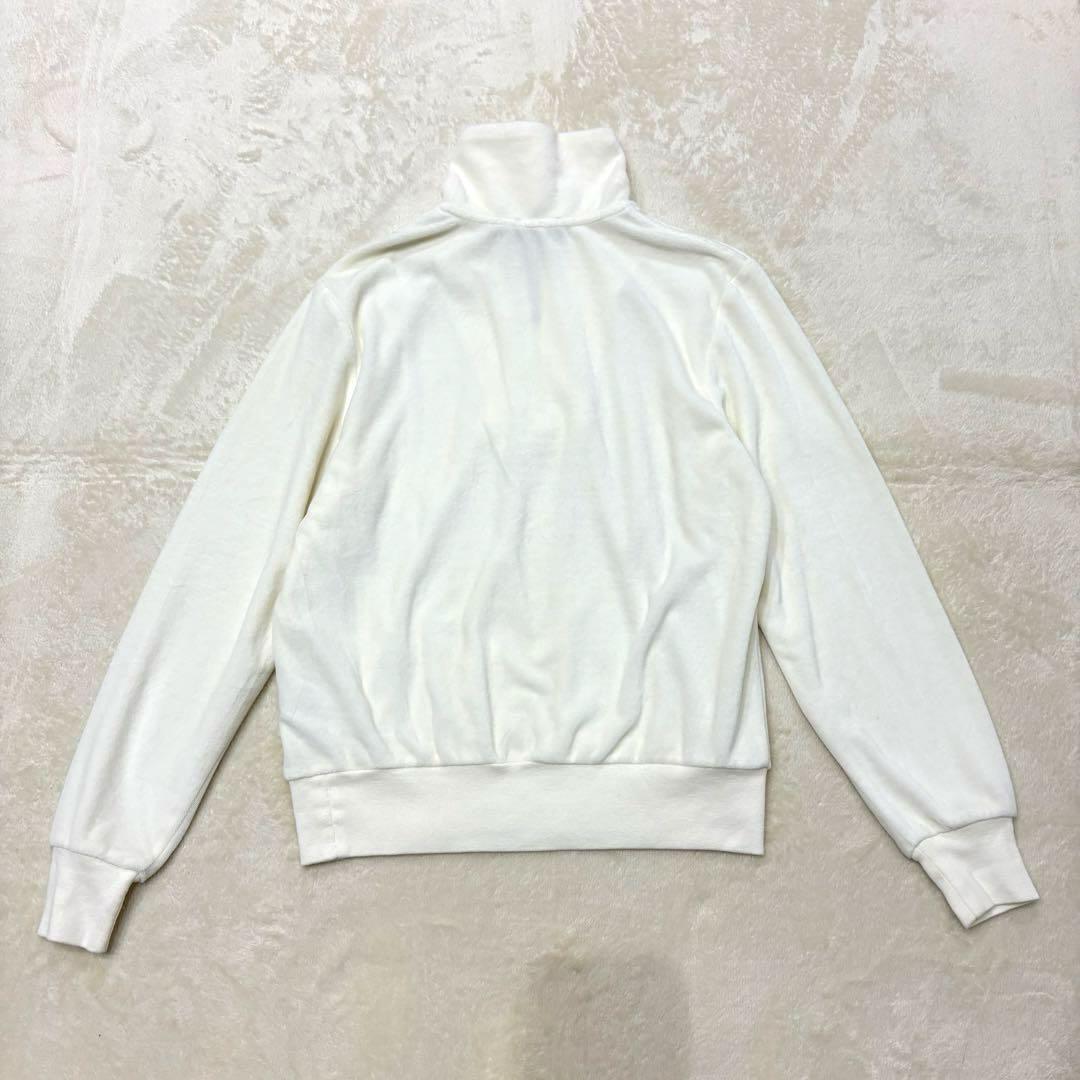 新品タグ付✳︎ポロラルフローレン現行タグ大人気ベロアハーフジップホワイト正規品