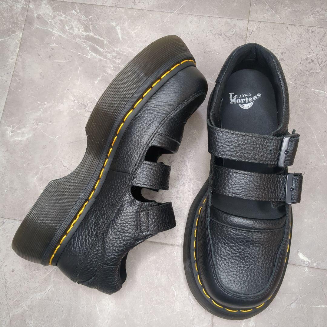 極美品☆24cm ドクターマーチン ブラック メリージェーン BUZZ シボ革