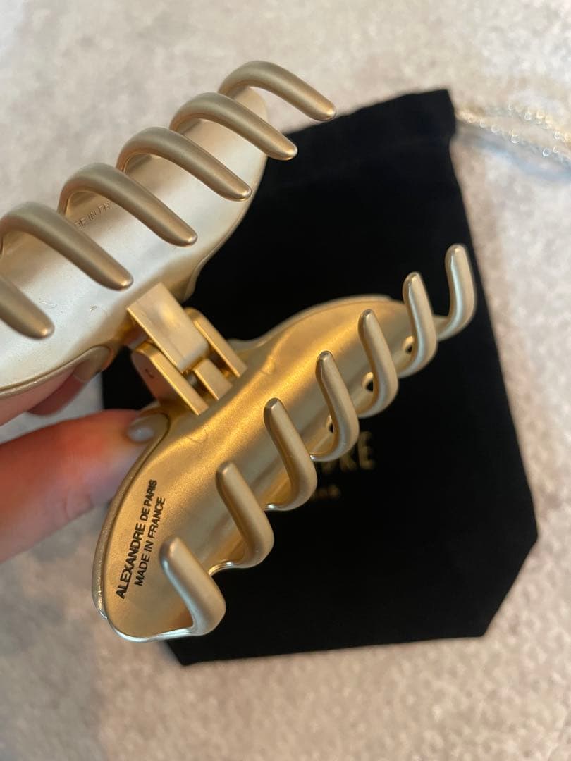 ALEXANDRE DE PARIS ヘアクリップ ゴールド