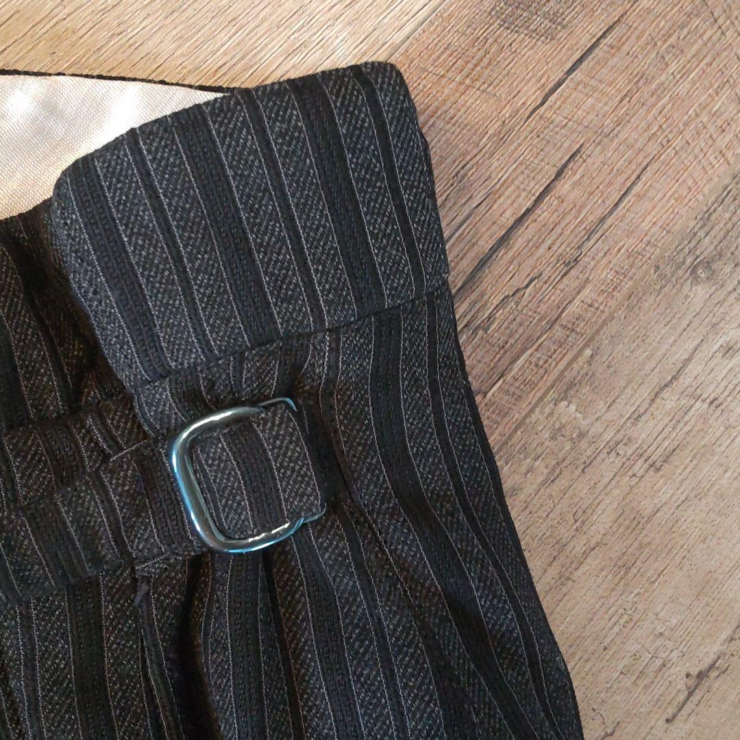 フレンチヴィンテージ スラックス グレーストライプ　ユーロヴィンテージ