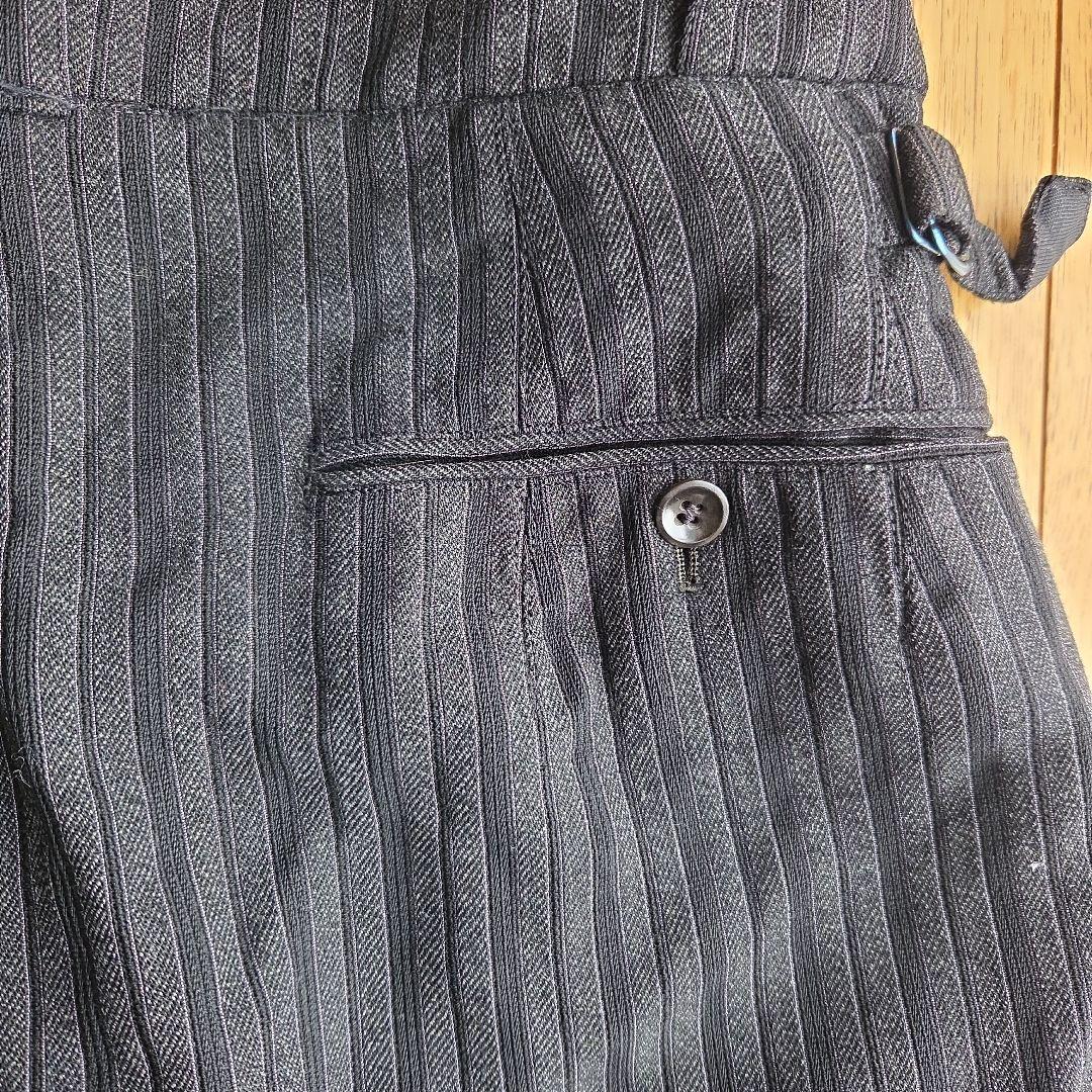 フレンチヴィンテージ スラックス グレーストライプ　ユーロヴィンテージ