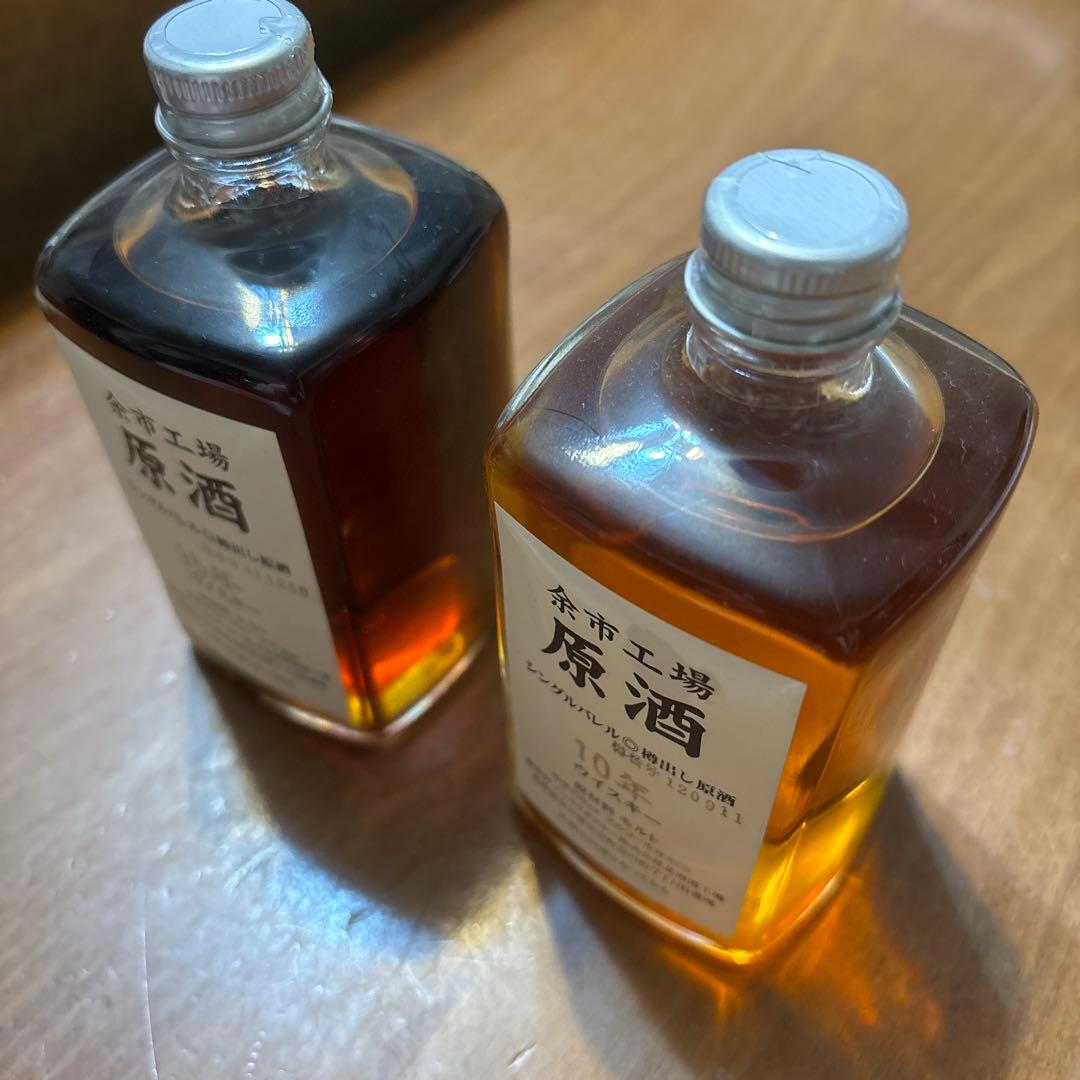 【希少旧ボトル】余市工場 原酒 10年 170ml 62% 15年58%