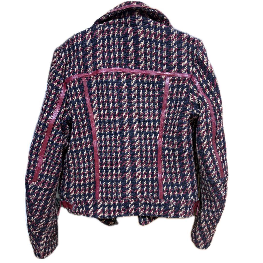 DIESEL ツイード ジャケット ライダース