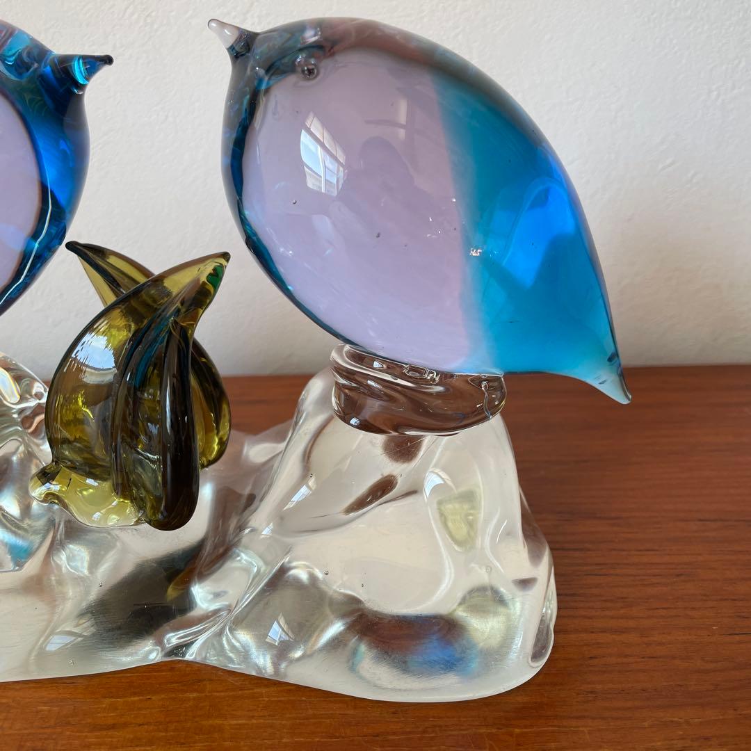 Murano Glass Bird ムラーノ　置物　オブジェ　鳥