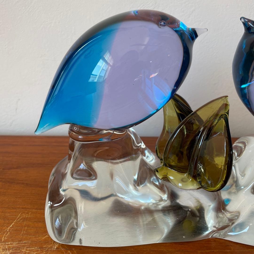 Murano Glass Bird ムラーノ　置物　オブジェ　鳥
