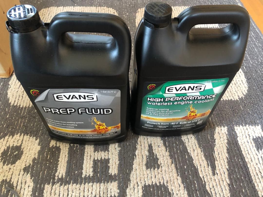 メンテナンス EVANS PREP FLUID&HIGH PERFORMANCECOOLANT