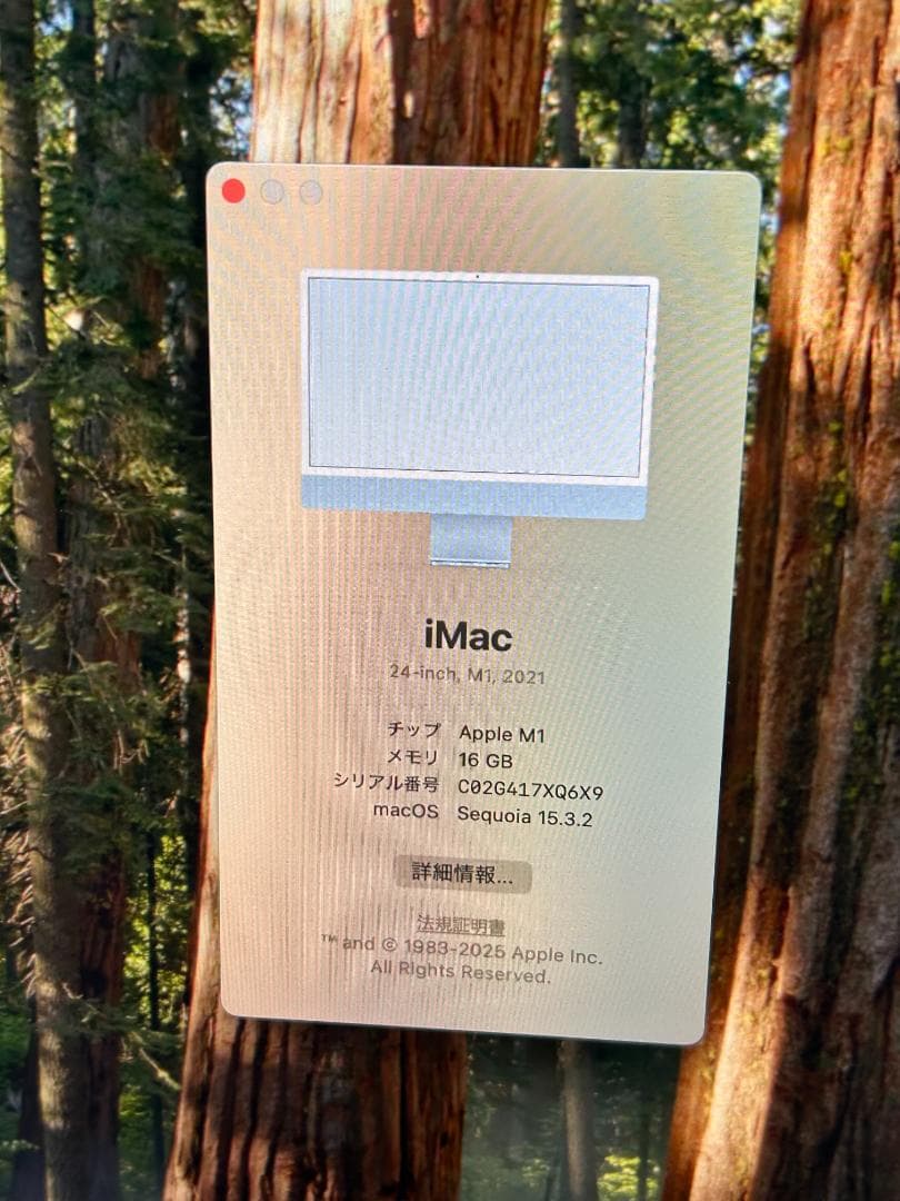 iMac 24インチ M1 2021年モデル ブルー 16GB/512GB