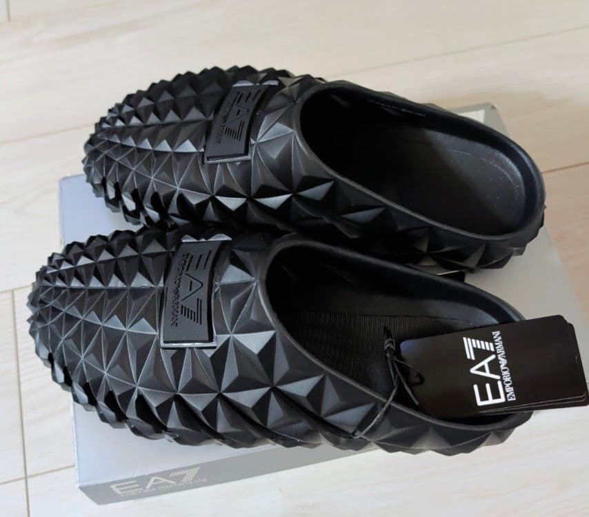 ★EA7 EMPORIO ARMANI クロッグサンダル★ ブラック人気商品★