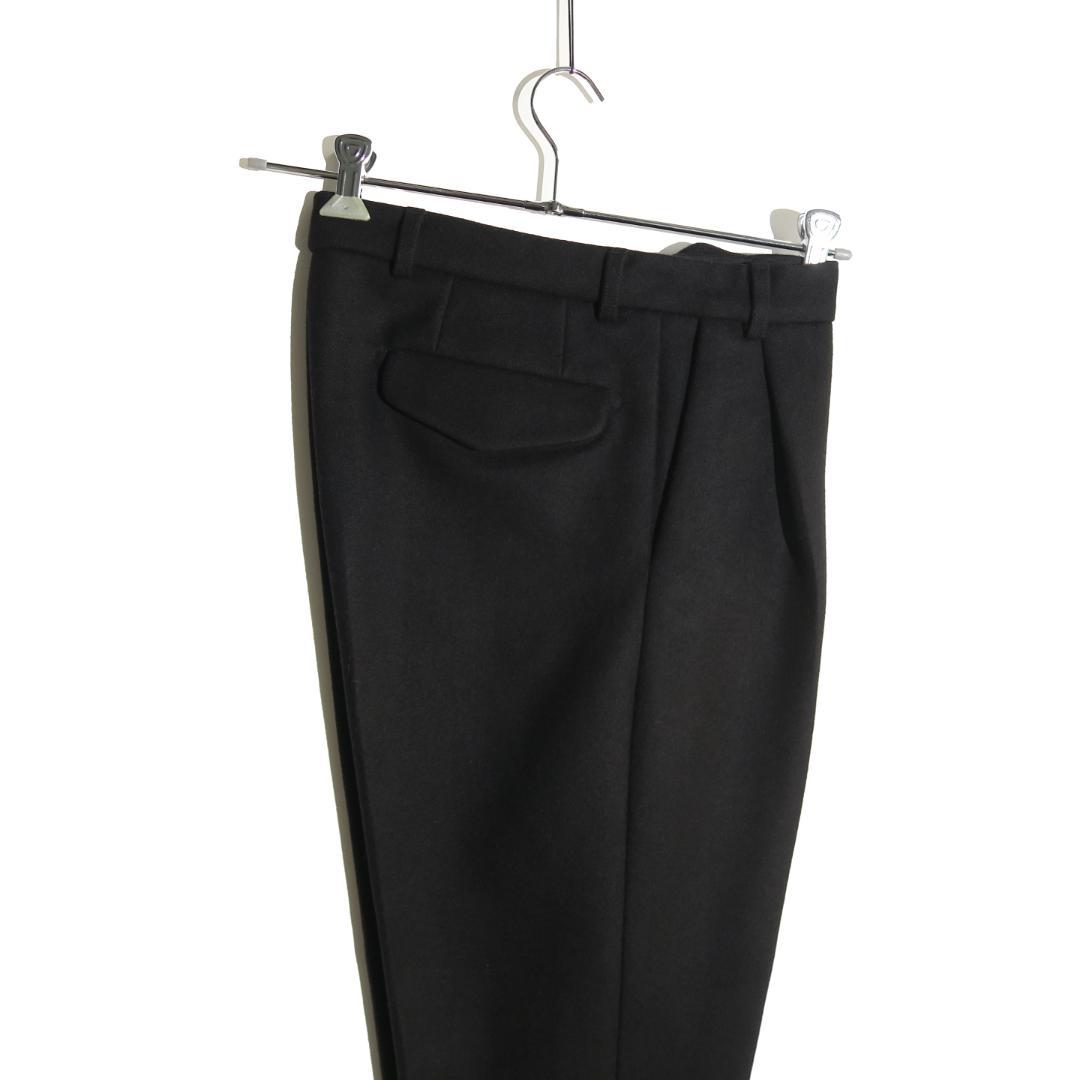 lownn Wool Cashmere テーパード パンツ 46 BLACK