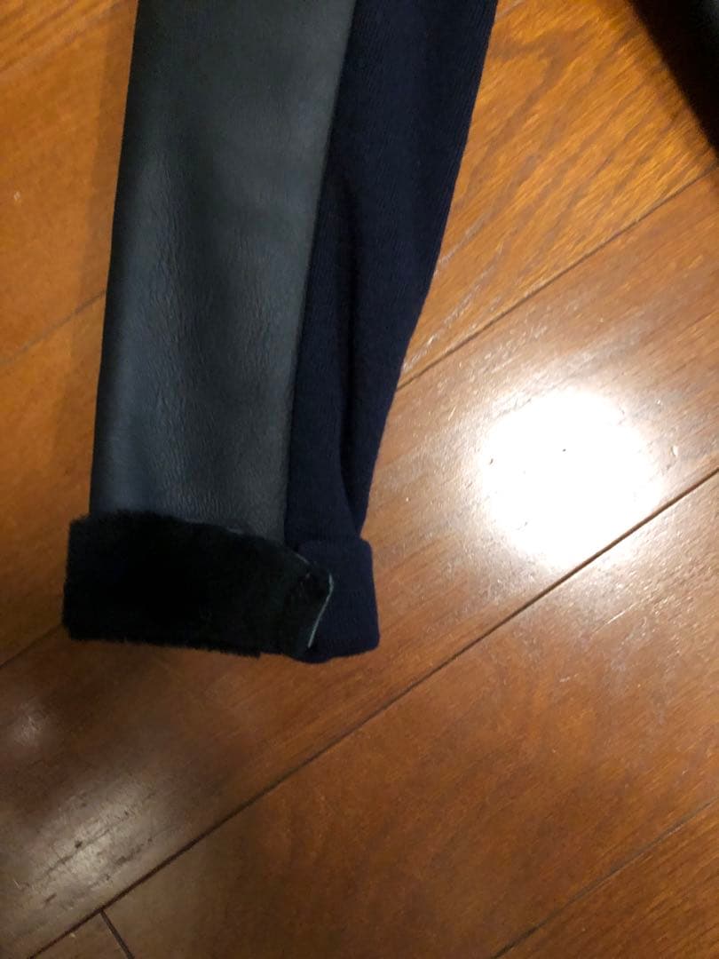 2/15限定❗️PLAIN PEOPLE レザー&カシミア混ニット　ジャケット