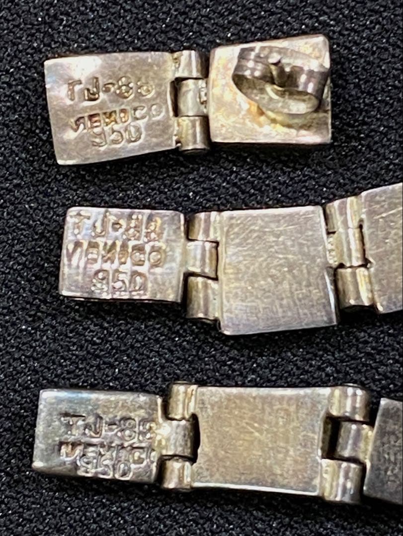 メキシコ シルバー ターコイズ ネックレス・ブレスレット・ピアス ３点セット