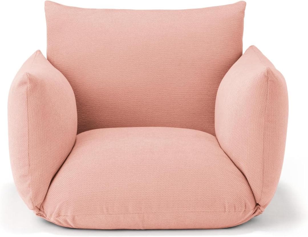 無印良品 リクライニングフロアソファ ピンク 1シーター