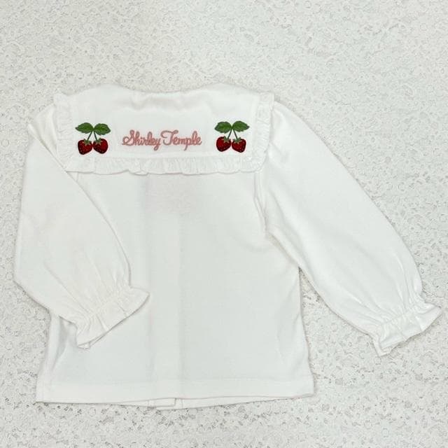 MIKE様☆シャーリーテンプル・セーラーカラーいちごブラウス・120・