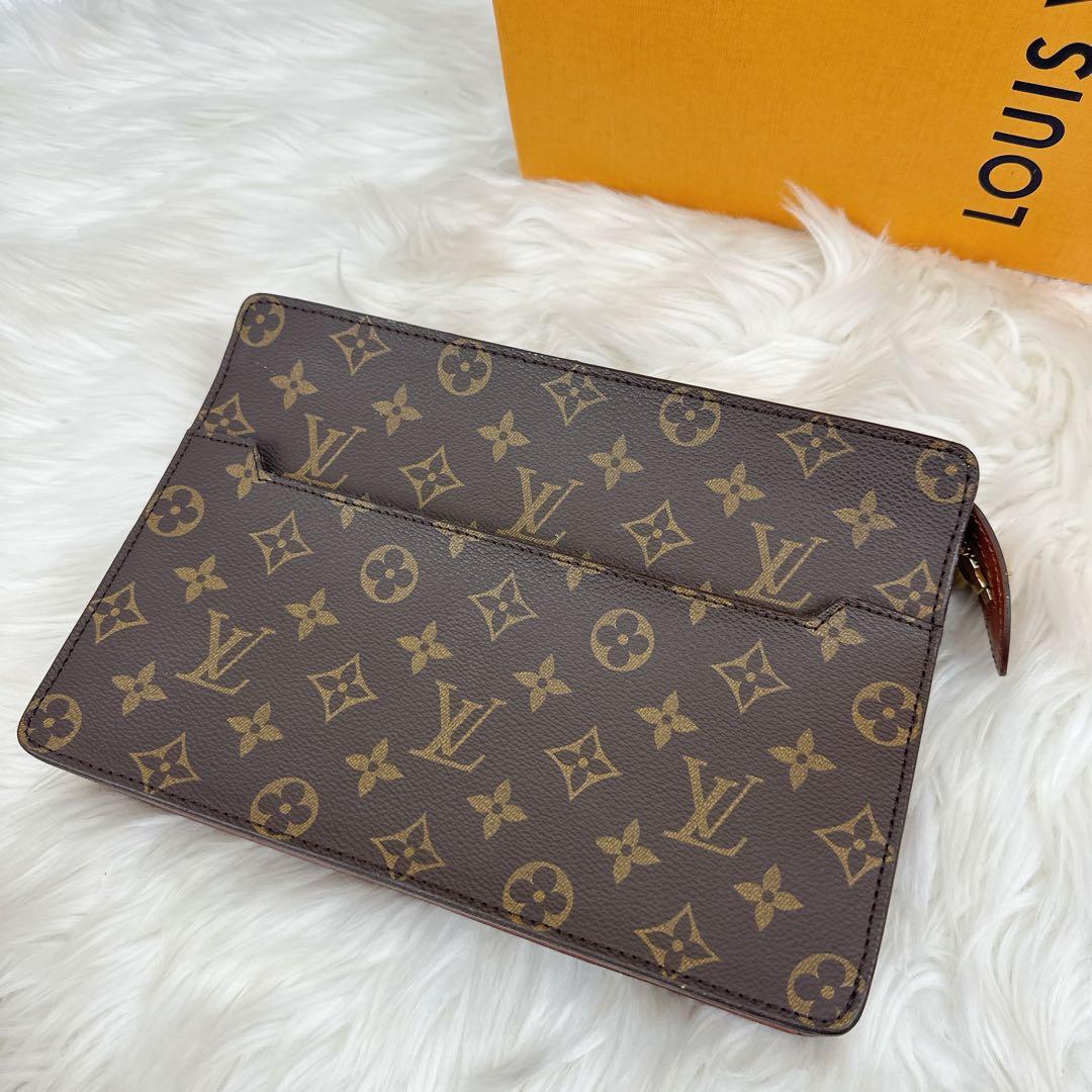 美品　ルイヴィトン　モノグラム　セカンドバッグ　ポシェットオム　TH0942