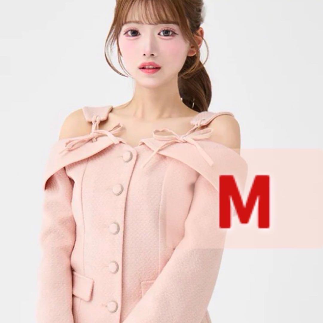 新品未開封 ダーリッチ ボンディングツイードオフショルチュニック M