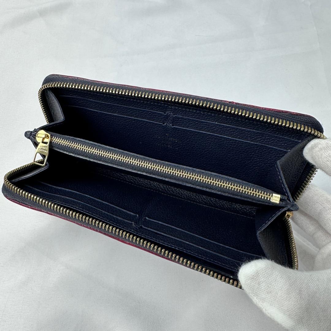 【美品】 ルイヴィトン 長財布 ジッピー クレマンス モノグラムアンプラント