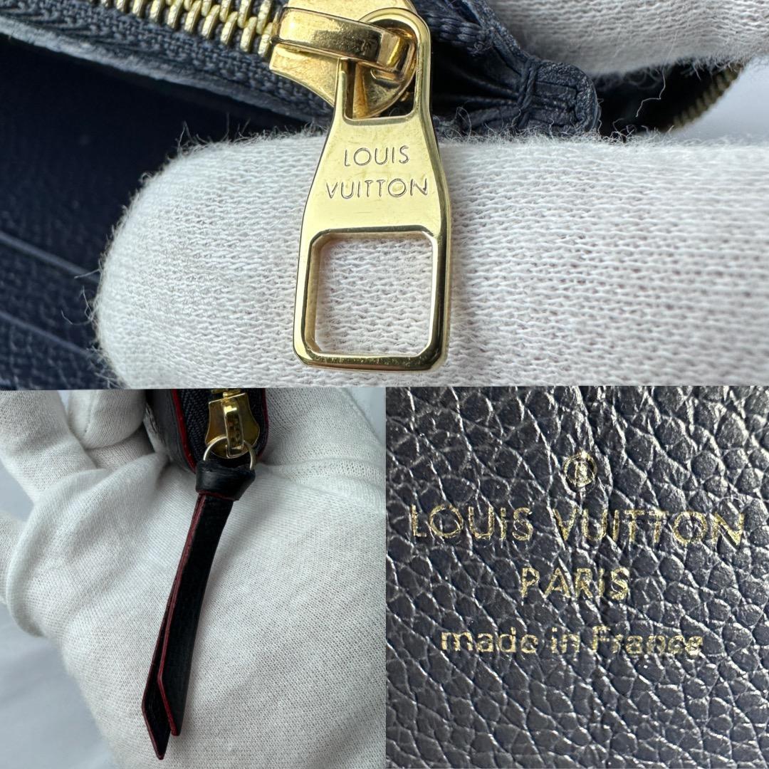 【美品】 ルイヴィトン 長財布 ジッピー クレマンス モノグラムアンプラント
