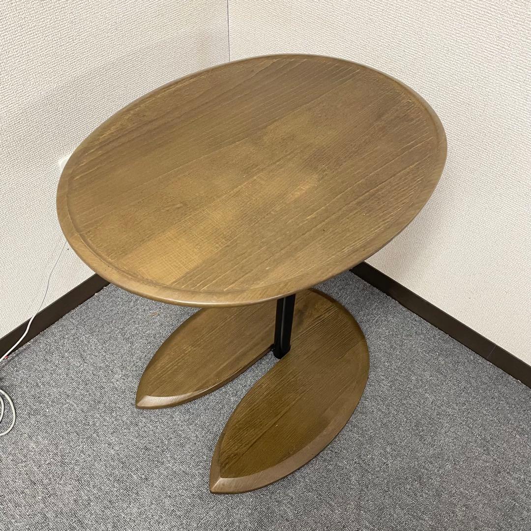 【良品】エコーネス エリプステーブル EKORNES 楕円サイドテーブル