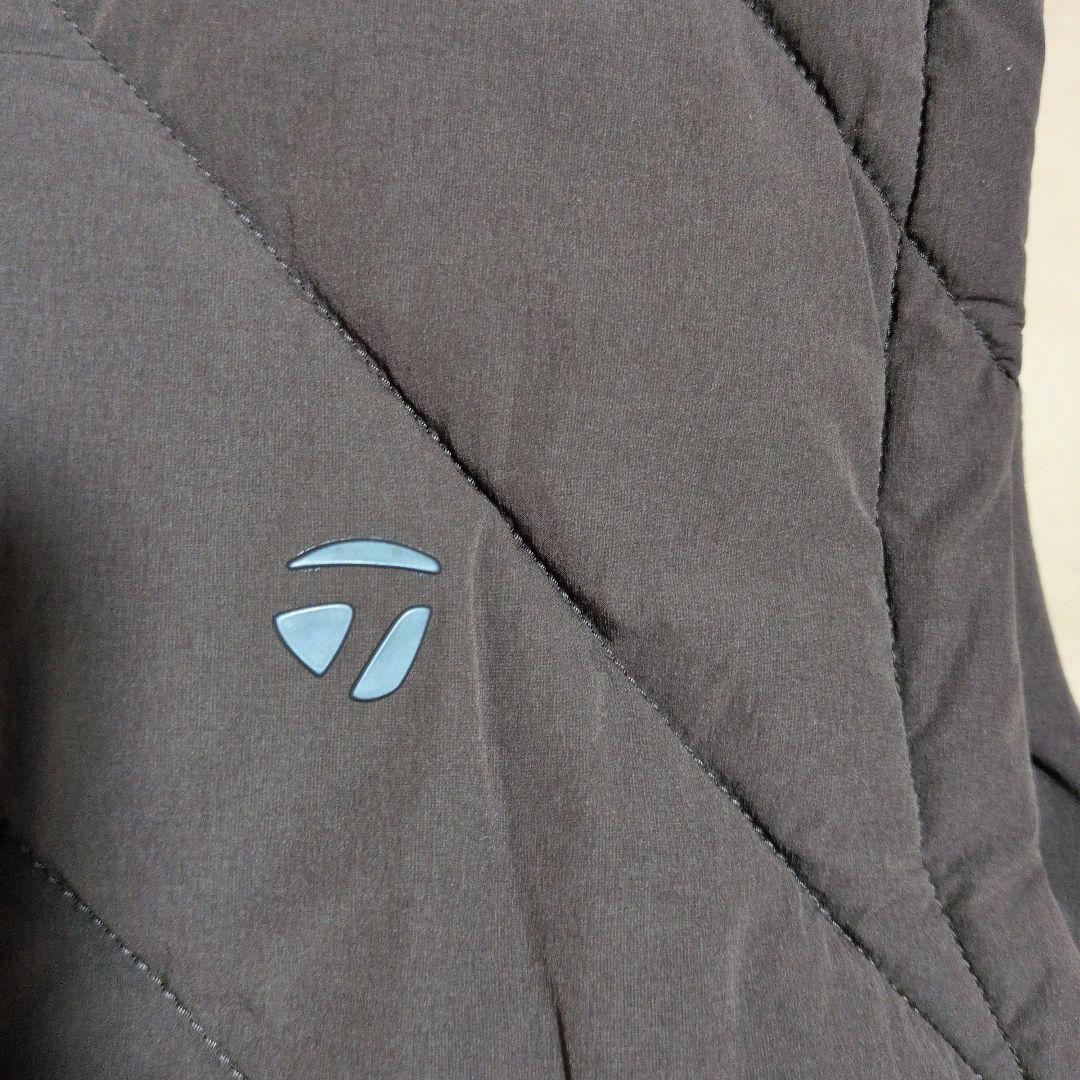 テーラーメイド：レディース：Lサイズ：ジップアップ中綿ベスト：チャコール/黒