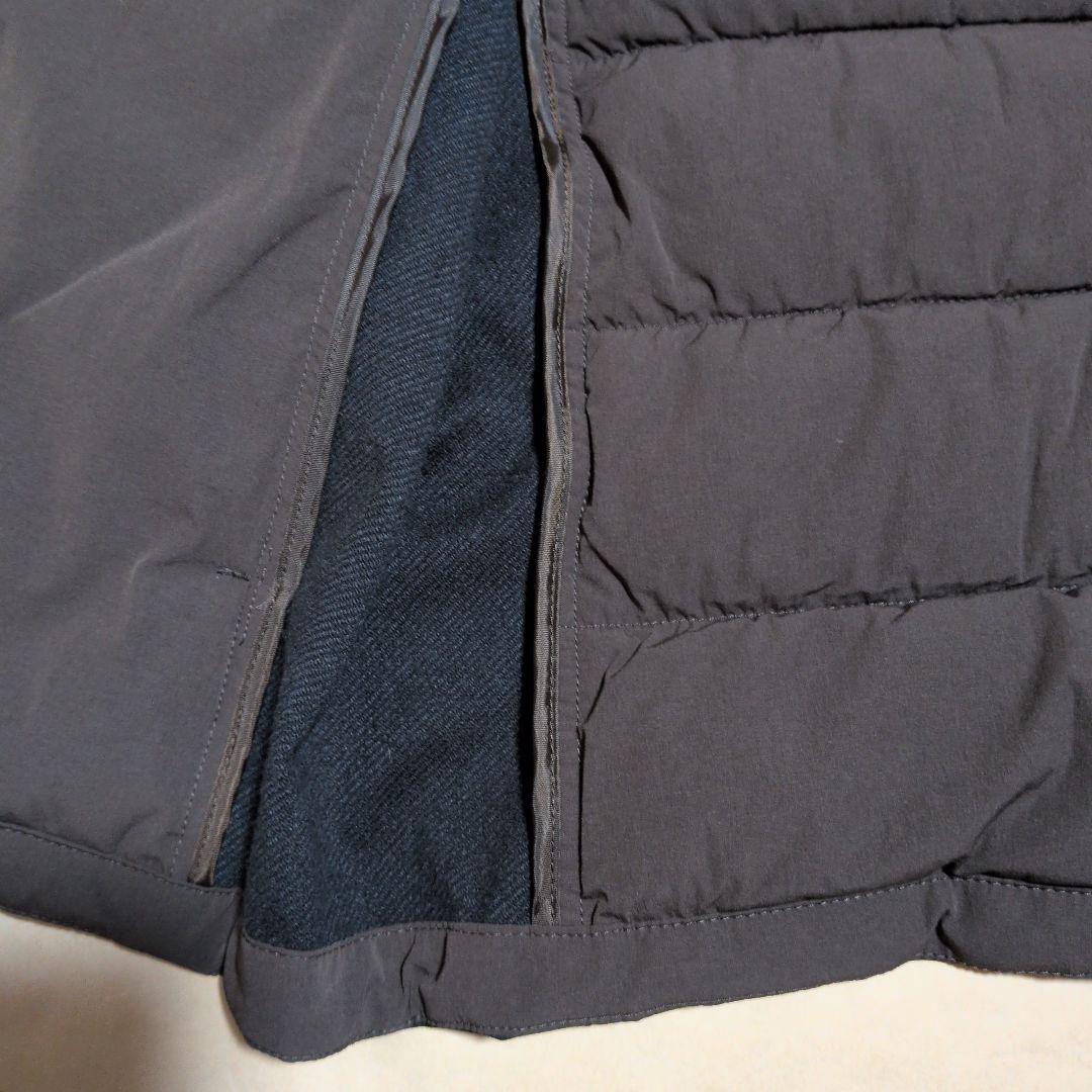 テーラーメイド：レディース：Lサイズ：ジップアップ中綿ベスト：チャコール/黒