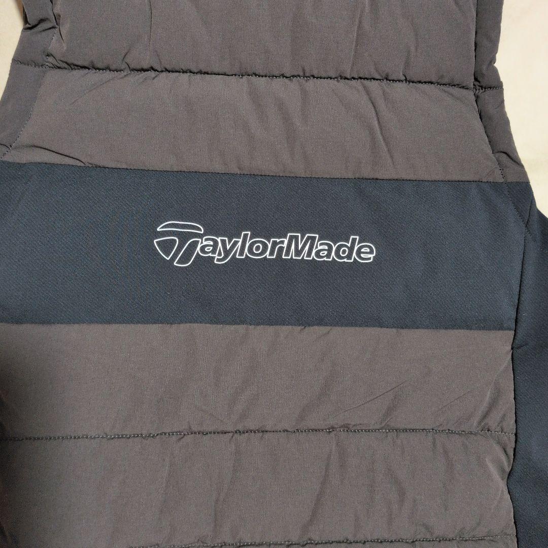テーラーメイド：レディース：Lサイズ：ジップアップ中綿ベスト：チャコール/黒