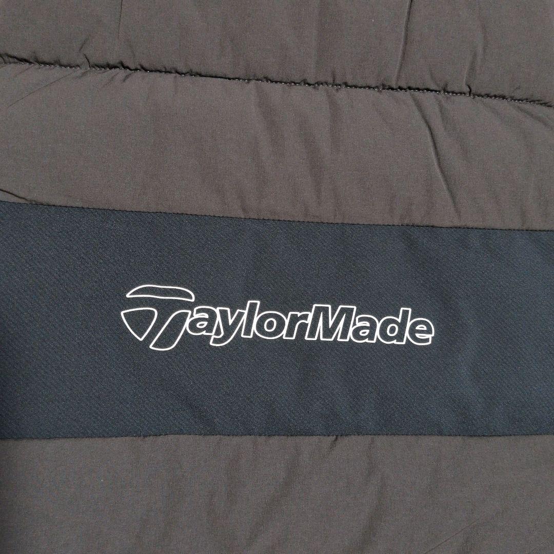 テーラーメイド：レディース：Lサイズ：ジップアップ中綿ベスト：チャコール/黒