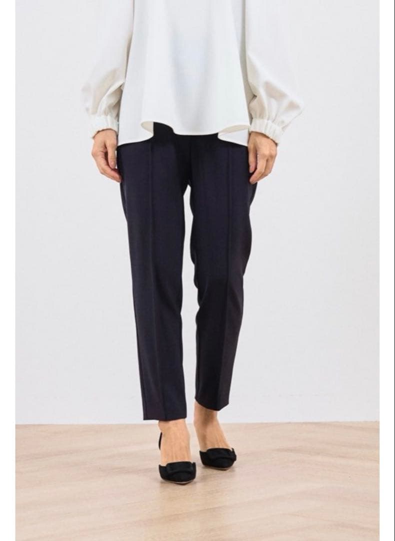 美品⭐︎yori セレモニーピンタックパンツ➕　ブラック　サイズ36