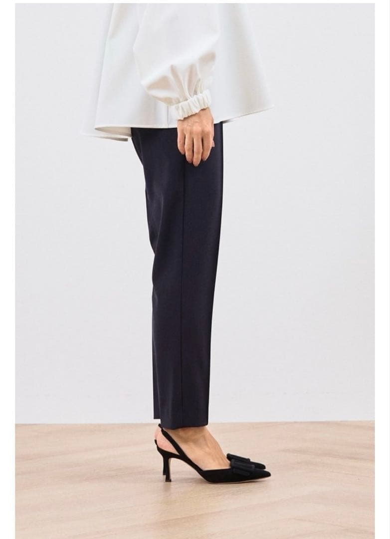 美品⭐︎yori セレモニーピンタックパンツ➕　ブラック　サイズ36