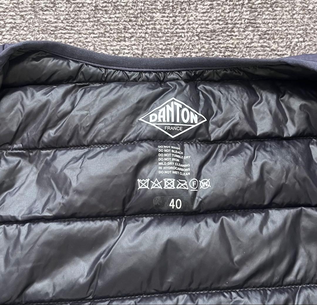 DANTON ダントン ダウンジャケット　ネイビー40 (Lサイズ相当)