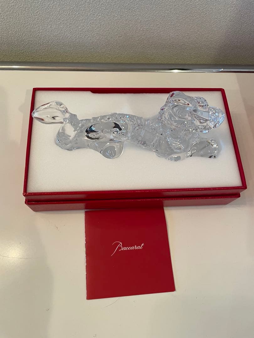 (美品)バカラ ドラゴンクリア干支 オブジェ クリスタル