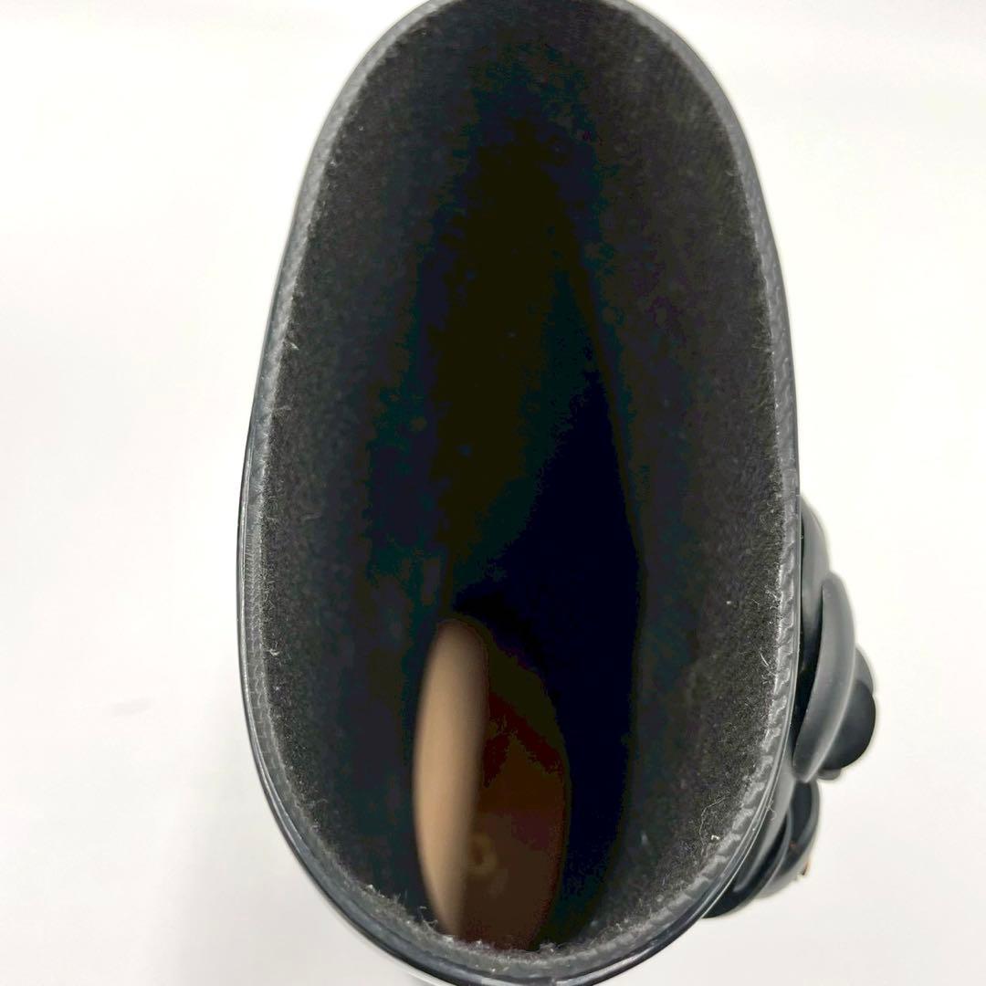 CHANEL シャネル ロングブーツ レインブーツ ブラック 黒 カメリア