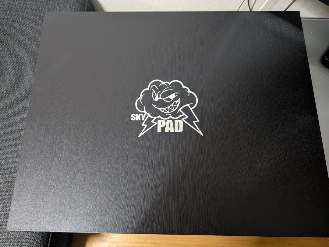 SkyPAD Glass 3.0 XL Cloud ロゴあり ガラスマウスパッド