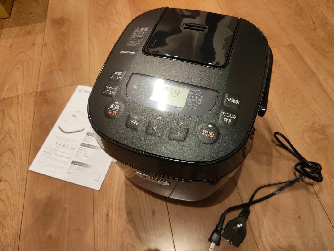 アイリスオーヤマ RC-ME10-B 炊飯器 ブラック 10合 一升