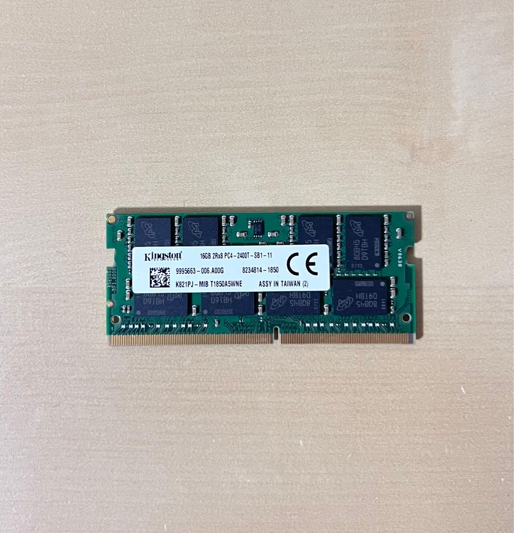 メモリ Kingston DDR4 16GB 2Rx8 ノートPC用メモリ