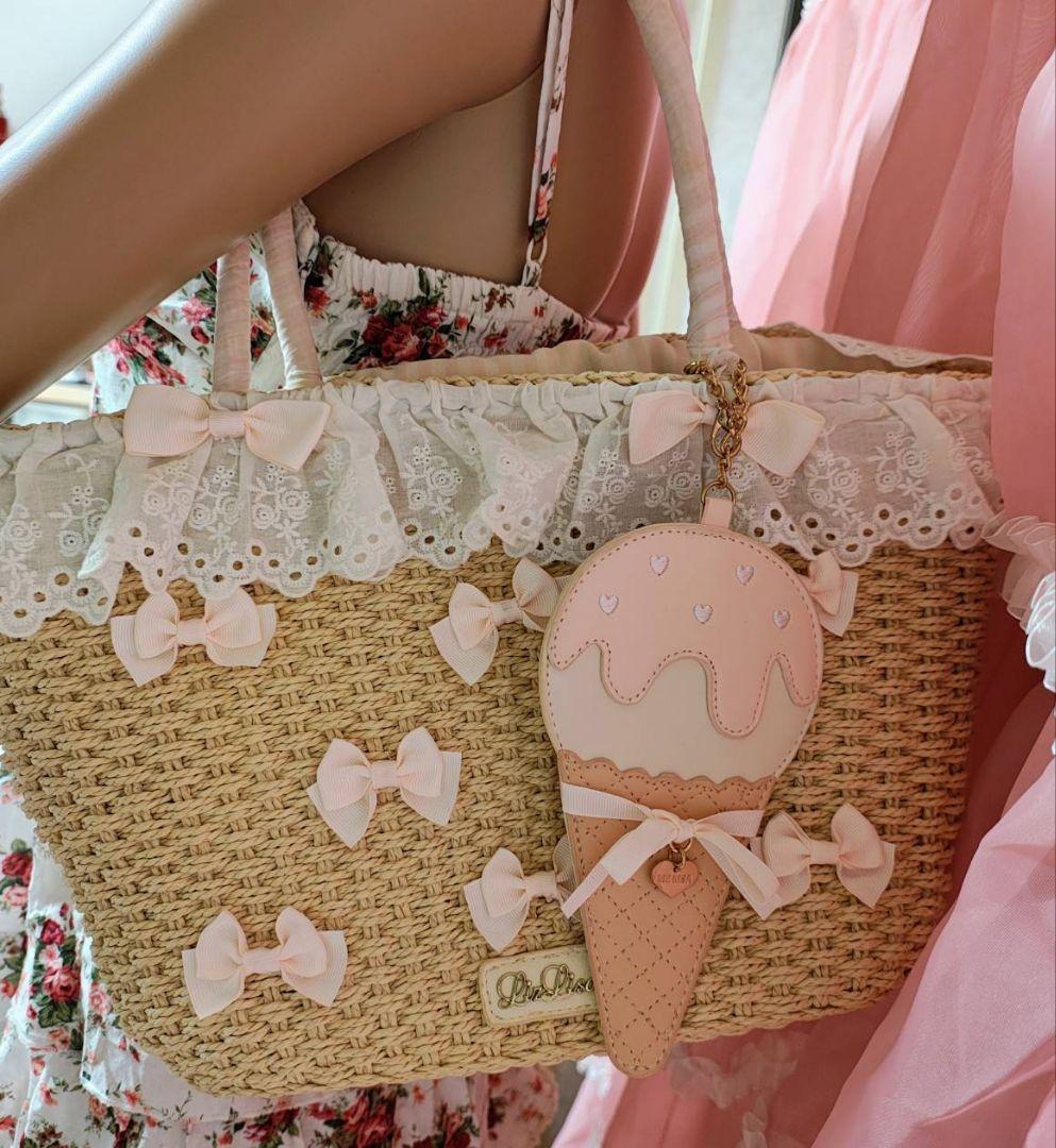 リズリサ　トゥララ　姫 アイスクリームチャームかごバッグ