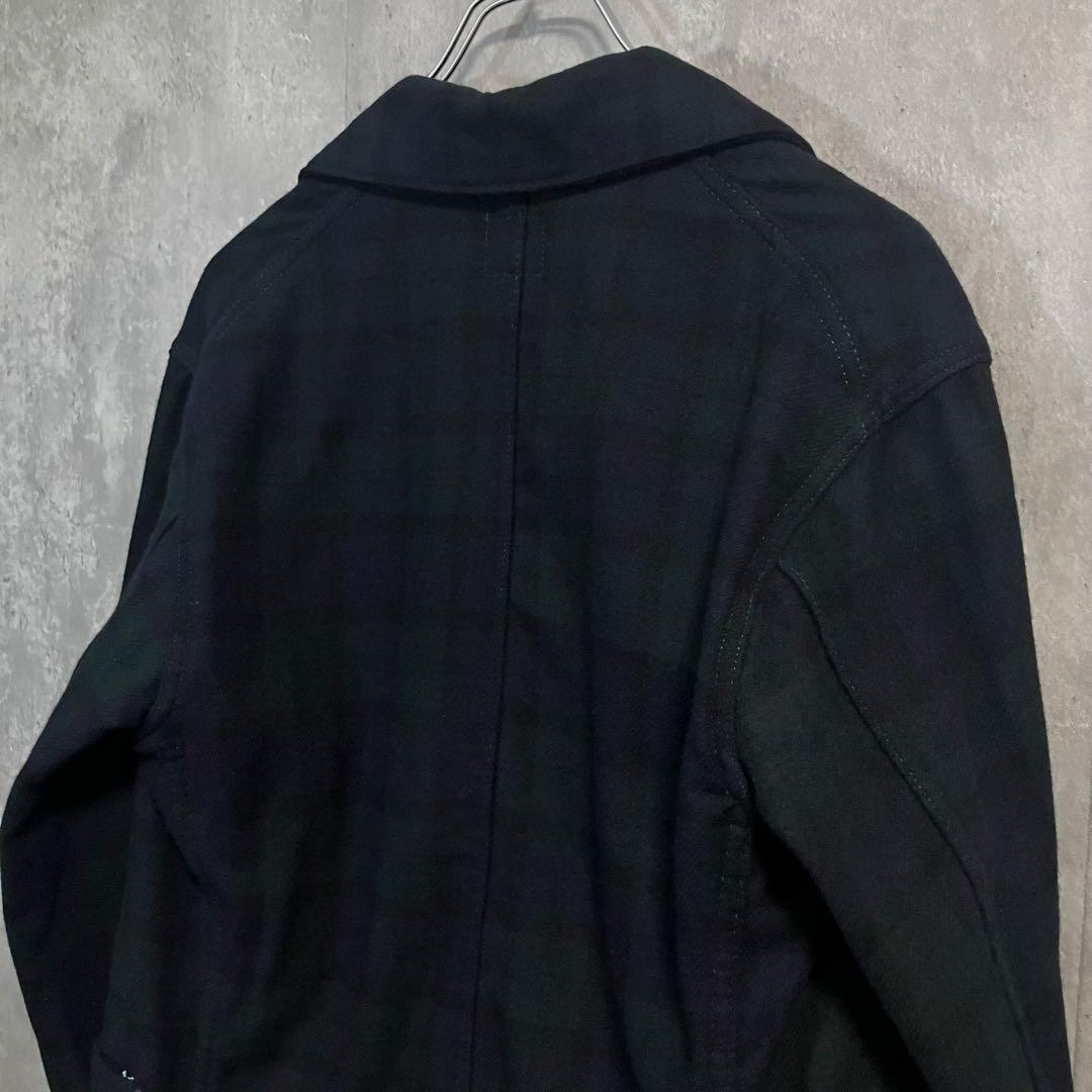 POST O’ALLSカバーオールE-Z RIDERブラックウォッチUSA製S