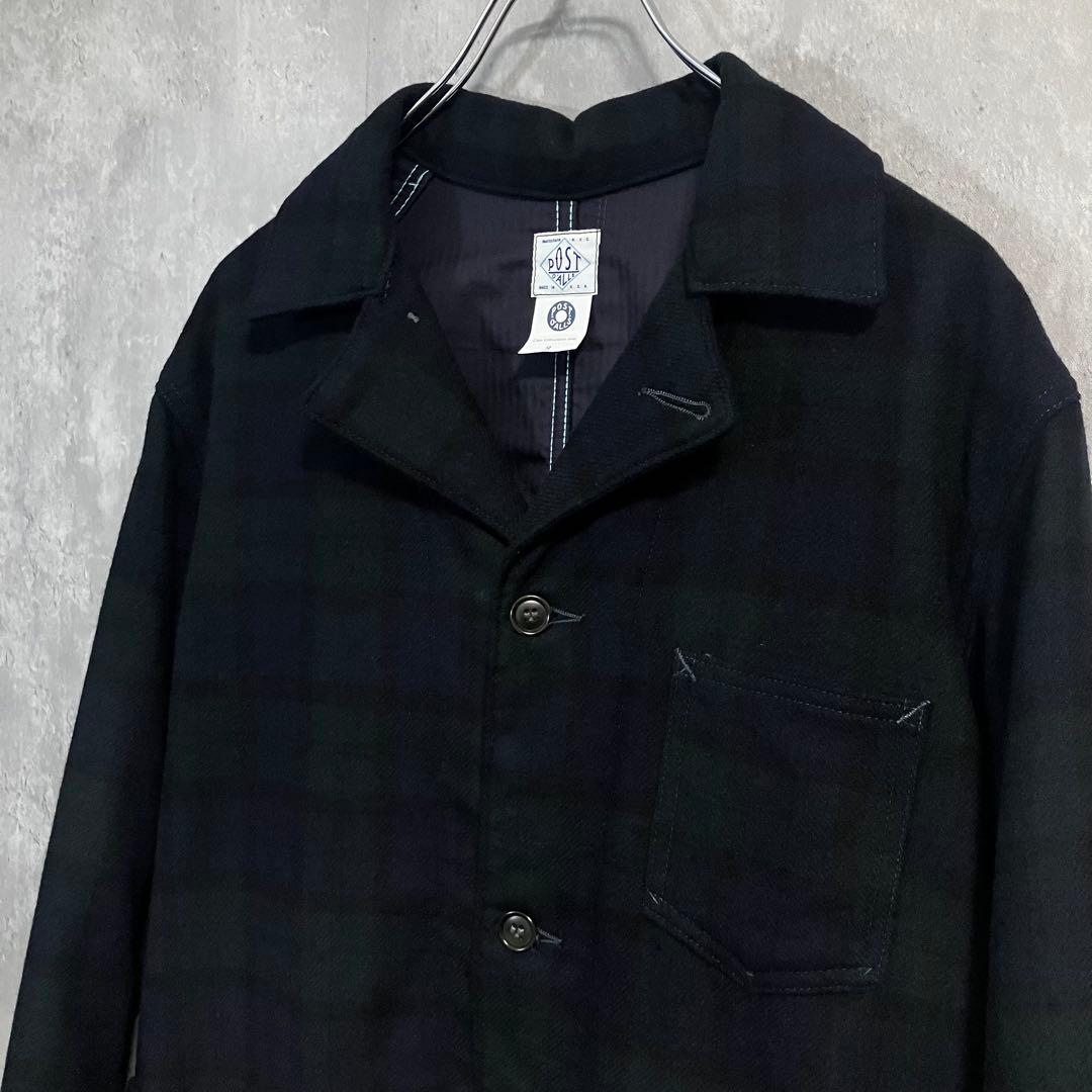 POST O’ALLSカバーオールE-Z RIDERブラックウォッチUSA製S