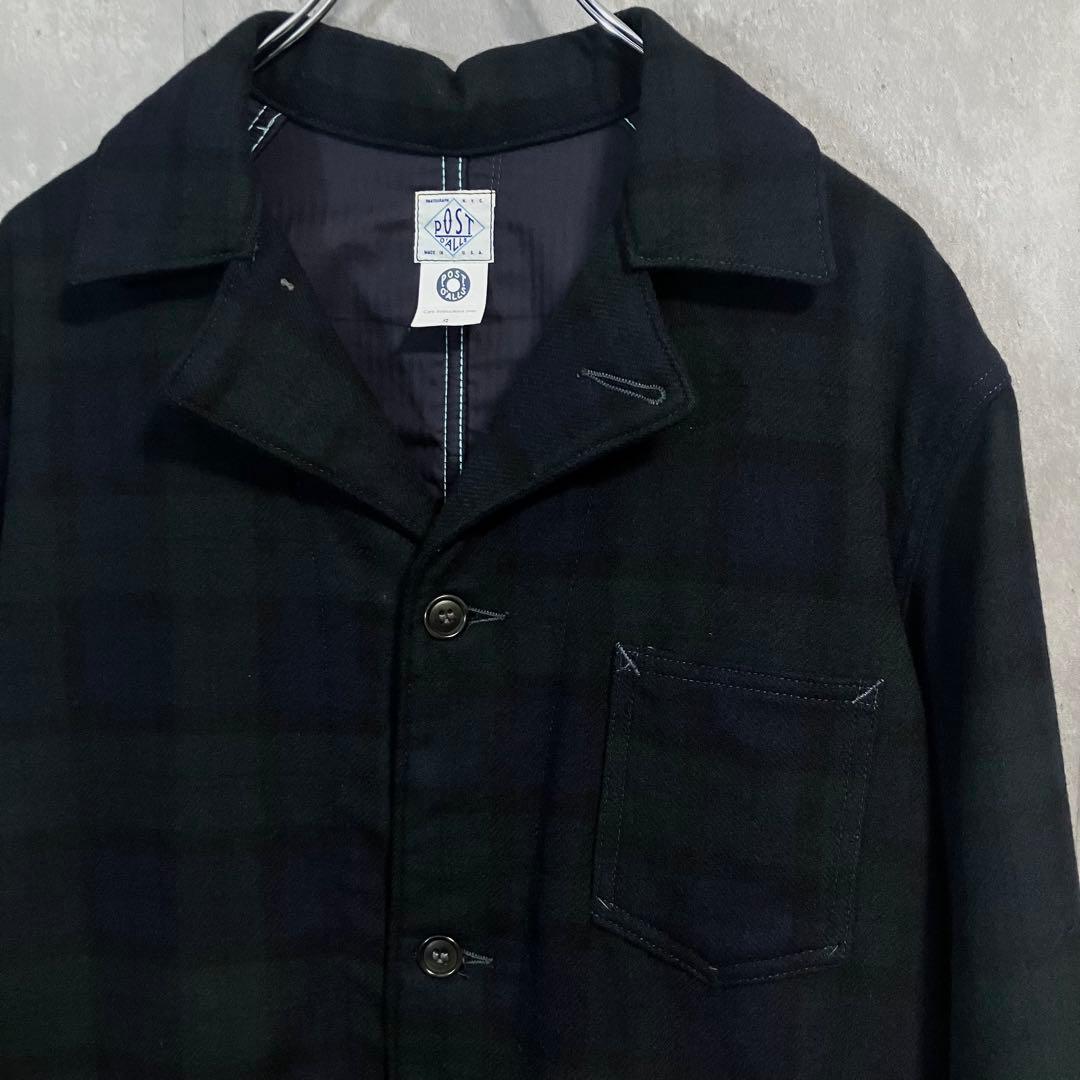 POST O’ALLSカバーオールE-Z RIDERブラックウォッチUSA製S