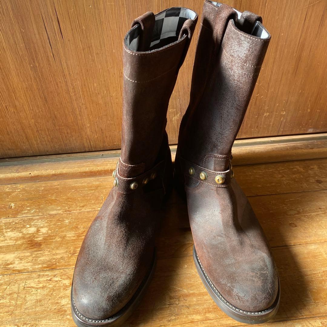 MAデッドストック未使用イタリア製レザースタッズPaul Smithエンジ