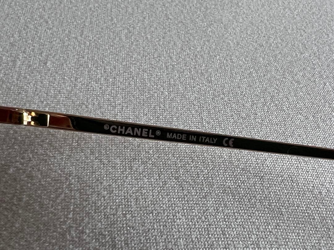 CHANEL ブラウンレンズ オーバルサングラス