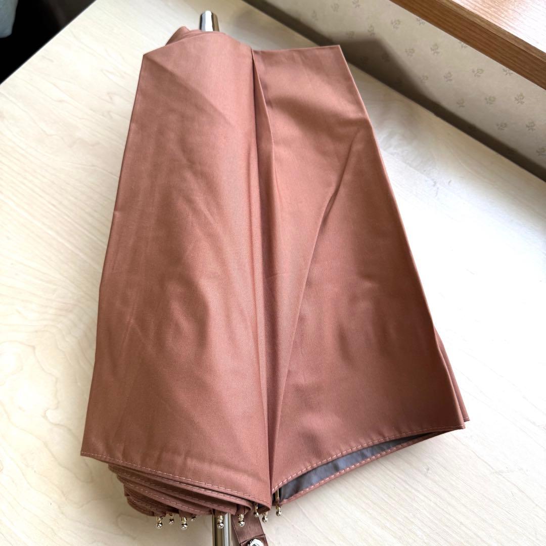 ★新品★GRACY　晴雨兼用　日傘　楽折スタイル　１級遮光　遮熱　10本骨　茶