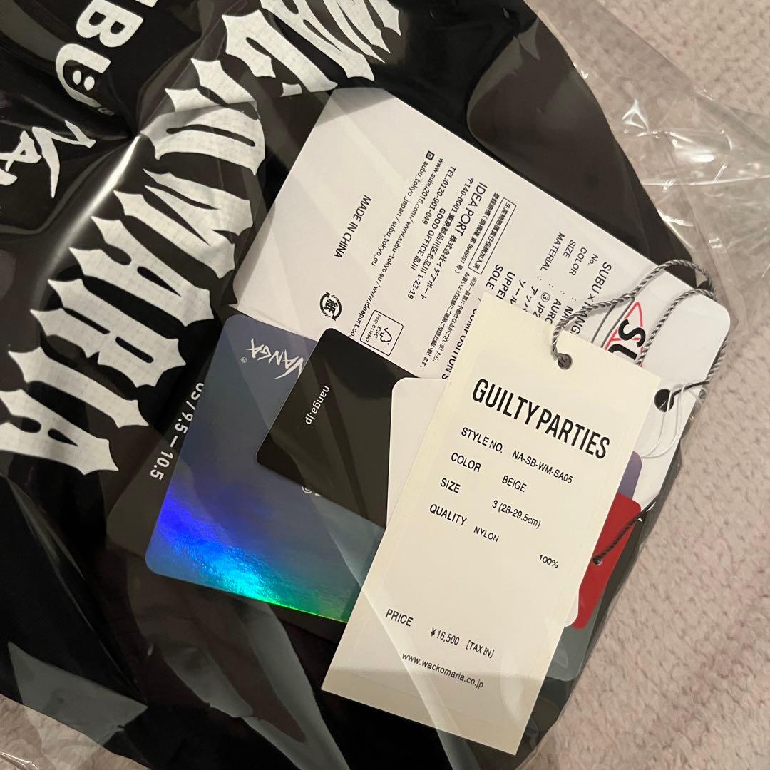 新品未使用　ワコマリア スブ ナンガ サンダル シューズ ベージュ 3