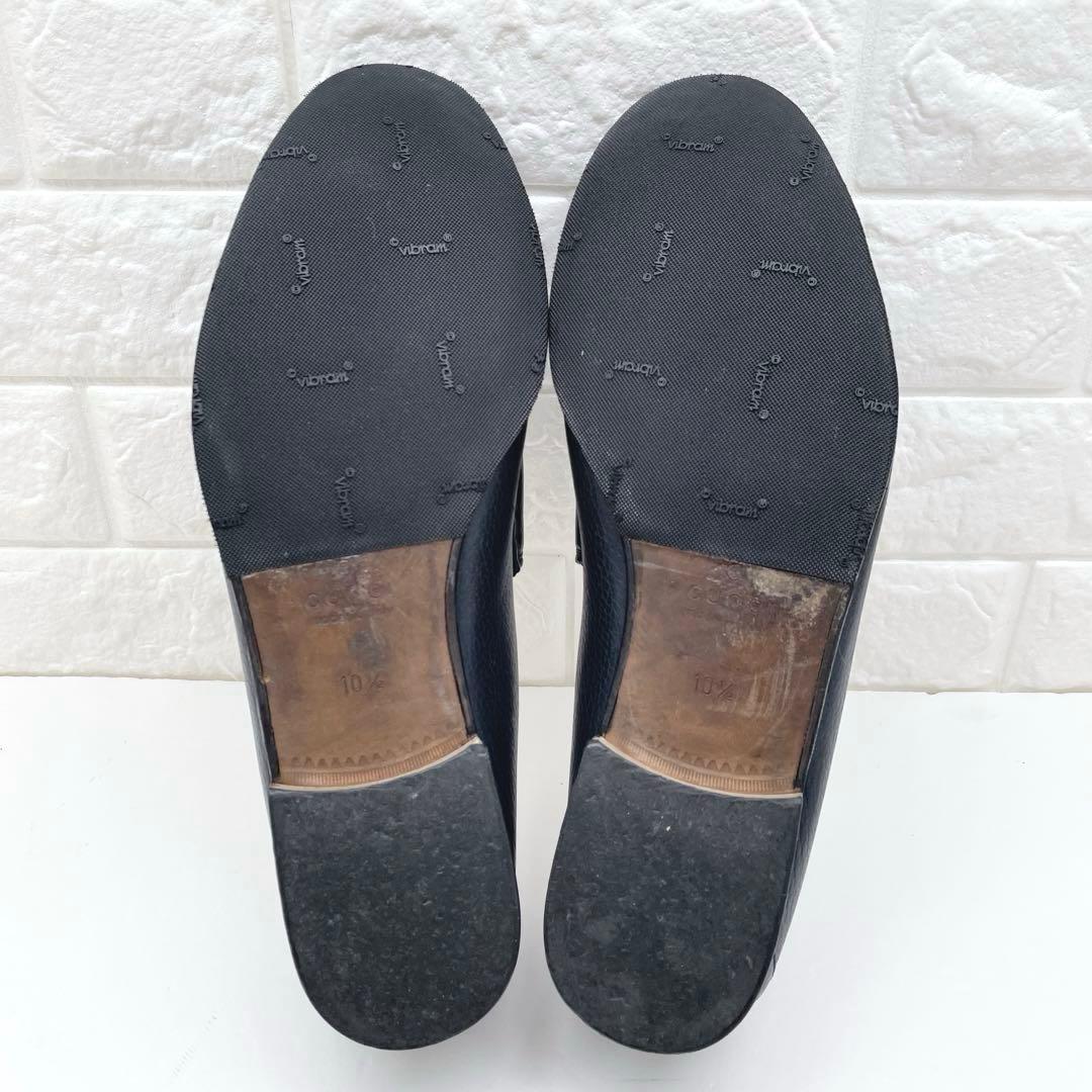 GUCCI グッチ ホースビット ローファー ネイビー レザー 28.5cm