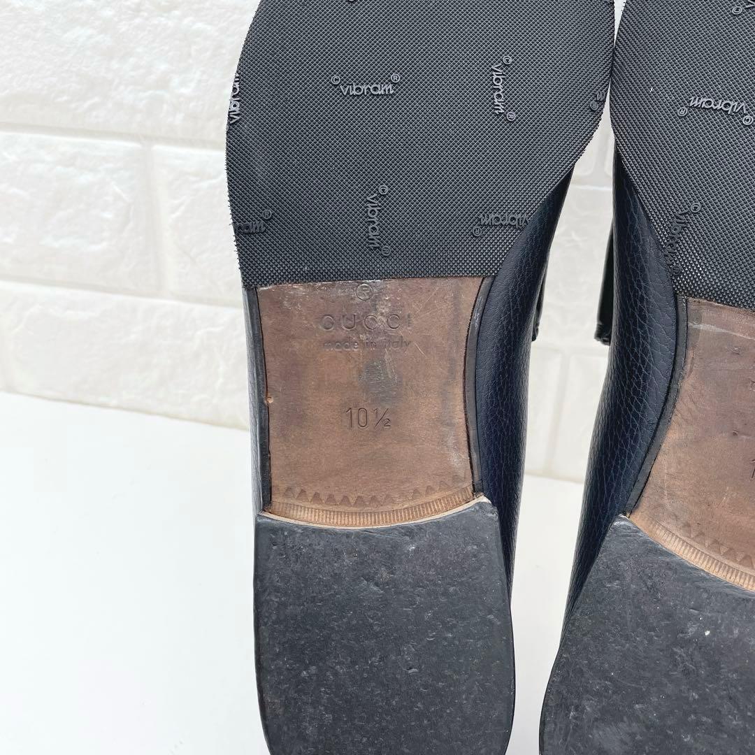 GUCCI グッチ ホースビット ローファー ネイビー レザー 28.5cm