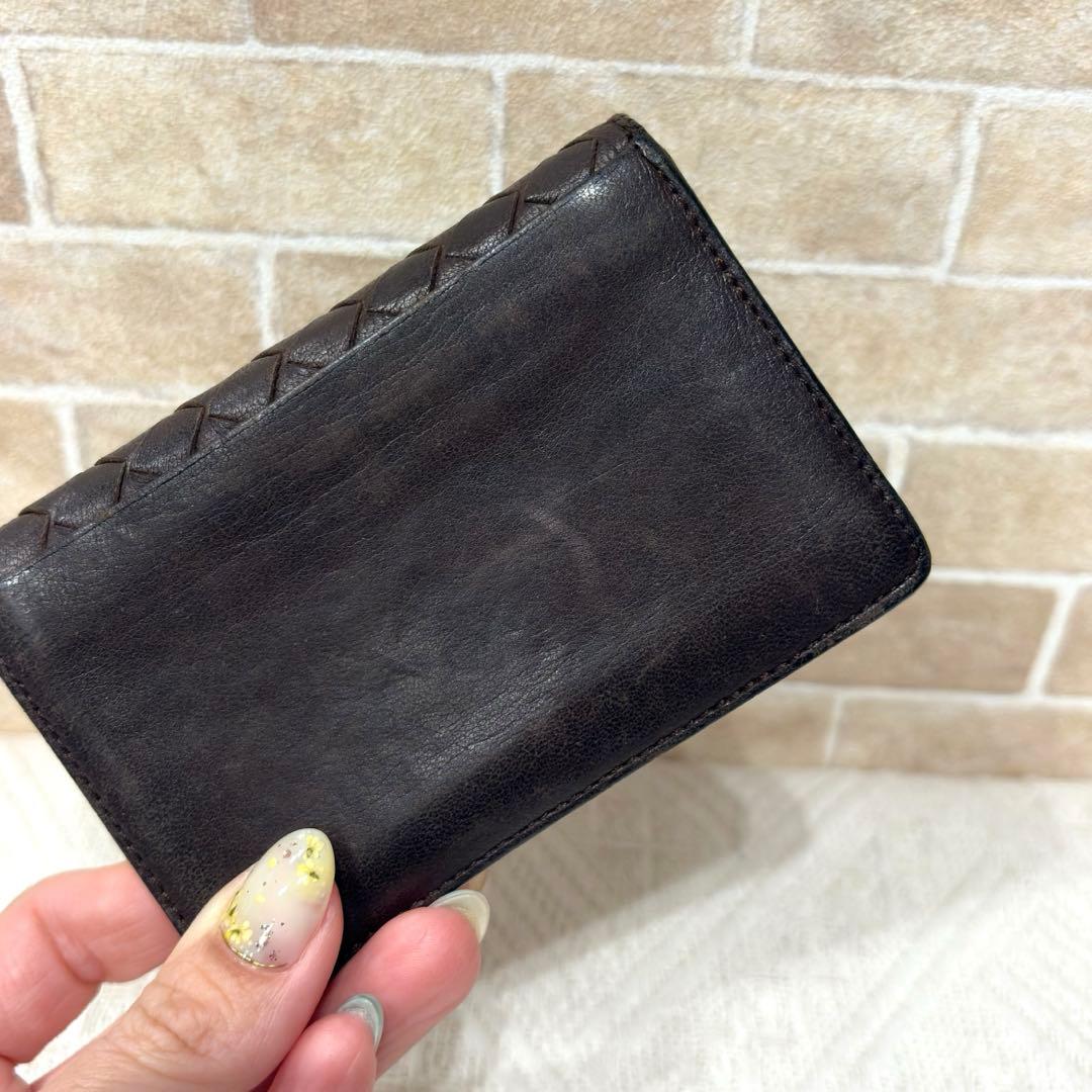 ボッテガヴェネタ イントレチャート ブラウン 名刺入れ【60】