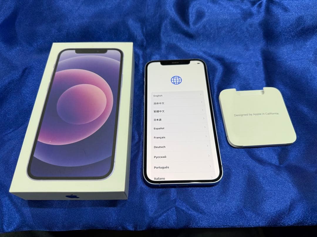 iPhone 12 パープル 128gb 本体＋箱 SIMフリー かなり美品