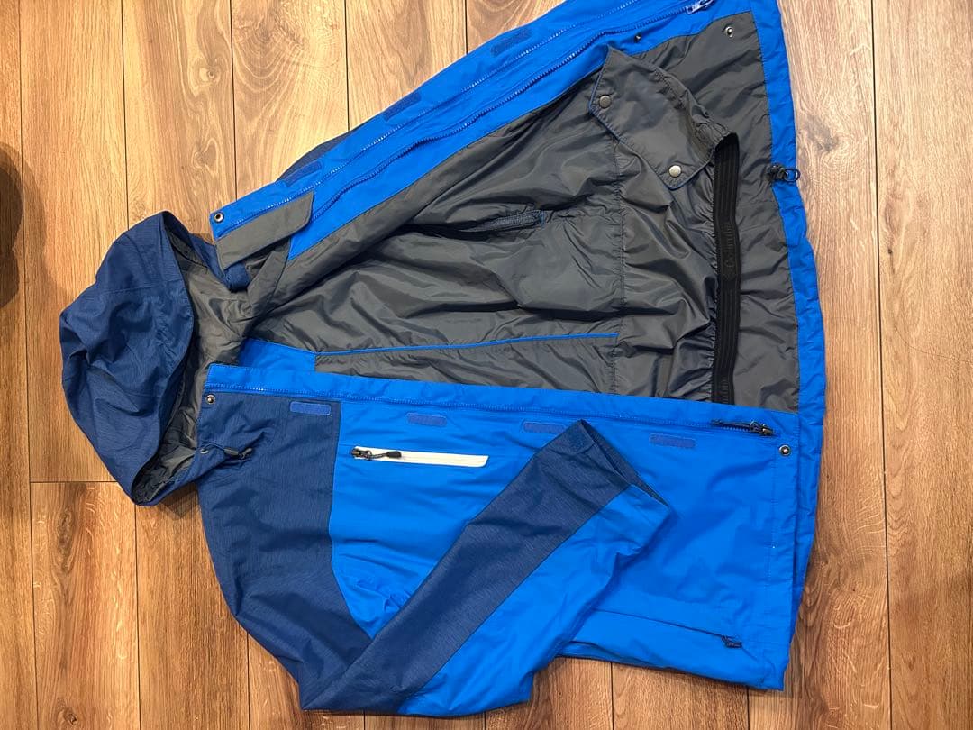 【美品】Columbia ジャケットセット 青/ネイビー 650TD アウトドア