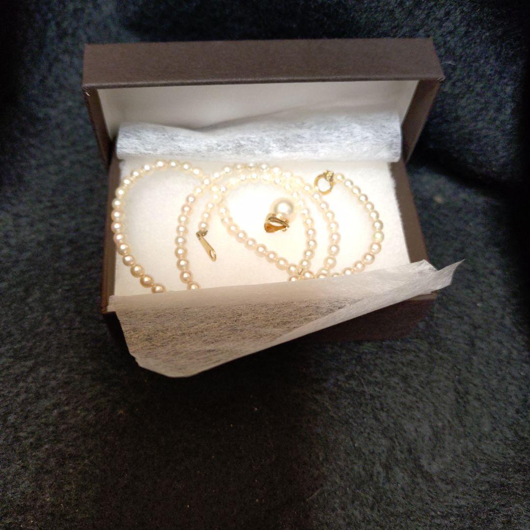 ホワイトパール ネックレス シンプルベビーパール