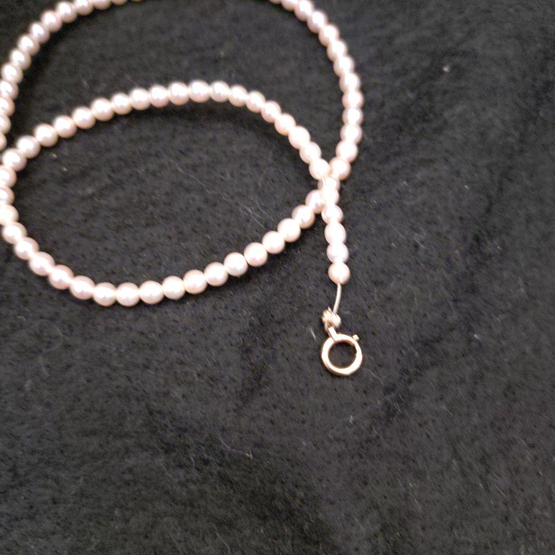 ホワイトパール ネックレス シンプルベビーパール