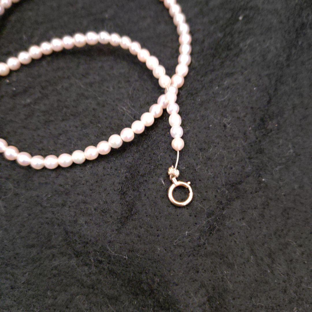 ホワイトパール ネックレス シンプルベビーパール